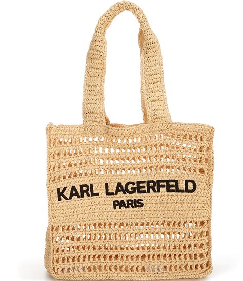 karl lagerfeld straw tote.